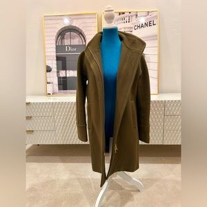 J Crew Cocoon Coat - Olive Green